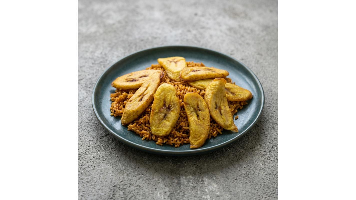 Jollof Rice With Plantain