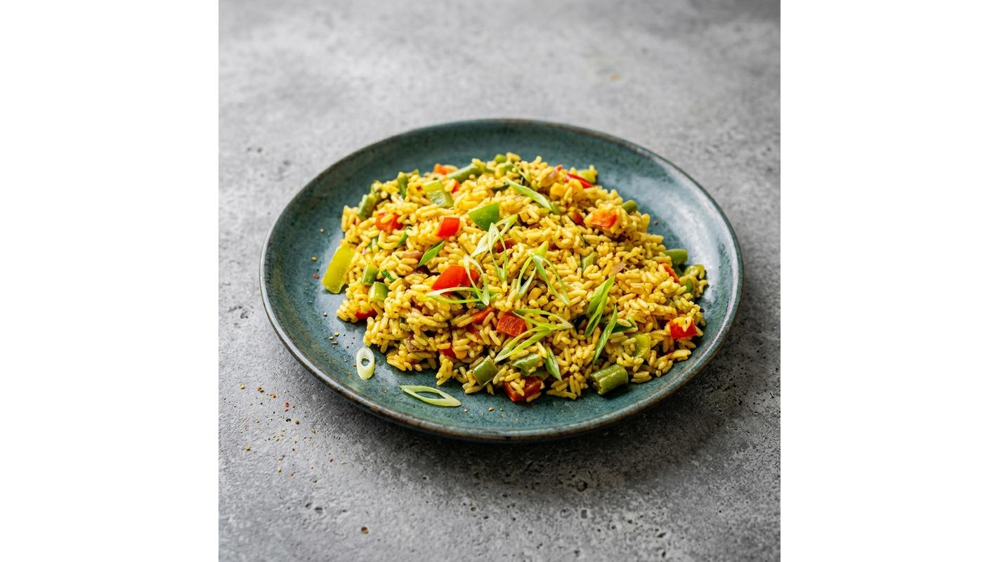 Fried Rice With Plantain